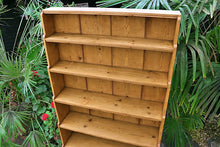 💖 Old Victorian Pine Waterfall Bookshelves - Kitchen/Shop Display Stand 💖 - oldpineshop.co.uk