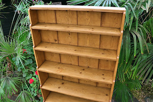 💖 Old Victorian Pine Waterfall Bookshelves - Kitchen/Shop Display Stand 💖 - oldpineshop.co.uk