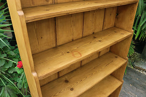 💖 Old Victorian Pine Waterfall Bookshelves - Kitchen/Shop Display Stand 💖 - oldpineshop.co.uk