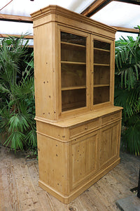 ❤️ Stunning! Old Pine Two Piece Adjustable Glazed Dresser ❤️ - oldpineshop.co.uk