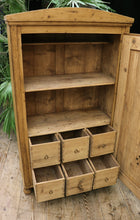 🥰 Gorgeous! Old Pine 6 Drawer Fitted Cupboard-Food/ Linen/ Larder 🥰 - oldpineshop.co.uk