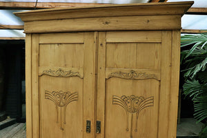 💕 Fantastic! Big Old Pine Combination Wardrobe/ Linen/ Larder/ Kitchen Cupboard 💕 - oldpineshop.co.uk