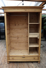 💕 Fantastic! Big Old Pine Combination Wardrobe/ Linen/ Larder/ Kitchen Cupboard 💕 - oldpineshop.co.uk