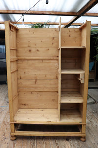 💕 Fantastic! Big Old Pine Combination Wardrobe/ Linen/ Larder/ Kitchen Cupboard 💕 - oldpineshop.co.uk