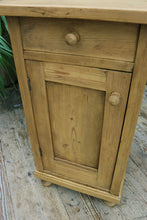 ❤️ Gorgeous & Genuine Single Old Pine Bedside Cabinet/Cupboard/Table ❤️ - oldpineshop.co.uk