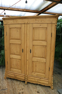 💖 WOW! Quality! Big Old (Georgian!) Pine Double Knock Down Wardrobe 🤩 - oldpineshop.co.uk