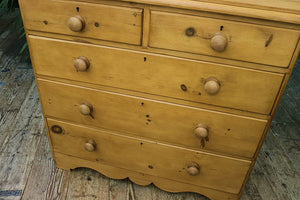 ❤️ Large & Quality Old Victorian Pine Chest Drawers/ Sideboard ❤️ - oldpineshop.co.uk