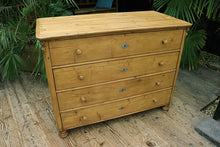 😍 OMG! Huge! Quality Old 19thC Victorian Pine Chest Of Drawers/ Sideboard  😍