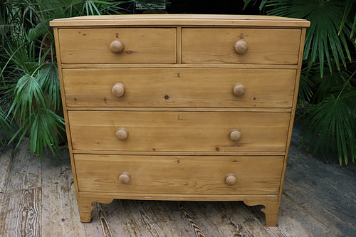 😍 Large, Quality Old Georgian! Pine Chest Of Drawers/ Sideboard 😍