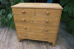 😍 Large, Quality Old Georgian! Pine Chest Of Drawers/ Sideboard 😍