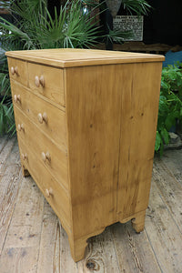 😍 Large, Quality Old Georgian! Pine Chest Of Drawers/ Sideboard 😍