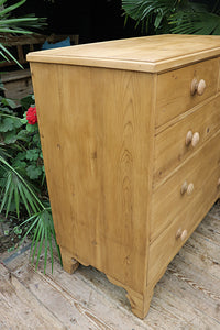 😍 Large, Quality Old Georgian! Pine Chest Of Drawers/ Sideboard 😍