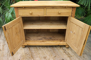 ❤️ Quality! Original Old Pine Dresser Base/ Sideboard/ TV Stand ❤️ - oldpineshop.co.uk