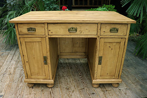 😍 Exceptional! Large Old Pine Writing/ Office/ Computer Desk 😍 - oldpineshop.co.uk