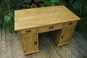 😍 Exceptional! Large Old Pine Writing/ Office/ Computer Desk 😍 - oldpineshop.co.uk