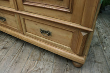 💕 Cottage Size! Old Victorian Pine Double Knock Down Adjustable Shelved Wardrobe 💕 - oldpineshop.co.uk