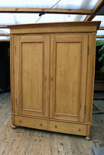 🥰 WOW! Huge Old Pine Double (Size of Triple) Knock Down Wardrobe 🥰 - oldpineshop.co.uk