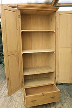 🤩 Super Tall! Old Antique Victorian Pine Shelved Cupboard/ Wardrobe 🤩 - oldpineshop.co.uk