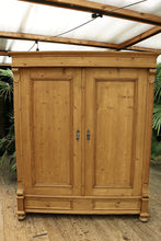 💕 Big!! Quality! Old Mid Victorian Pine Double Knock Down Wardrobe 💕