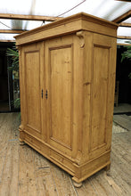 💕 Big!! Quality! Old Mid Victorian Pine Double Knock Down Wardrobe 💕
