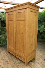 🥰 Fantastic Old Pine Combination Double Wardrobe/ Linen/ Larder/ Cupboard 🥰