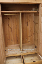 🥰 Fantastic Old Pine Combination Double Wardrobe/ Linen/ Larder/ Cupboard 🥰