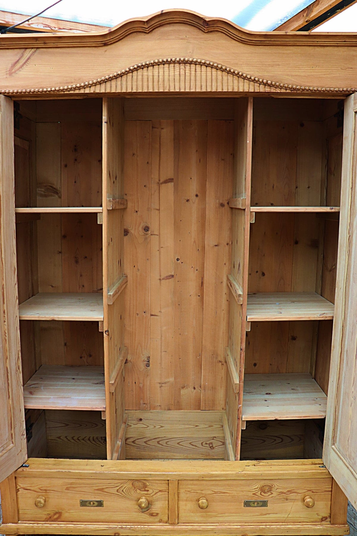 🥰 WOW! Old Pine Triple Knock Down Wardrobe - Multiple Shelf/ Rail Options! 🥰