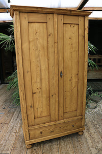 🤩 Old, Georgian! Large/ Shallow 2 Door Pine Cupboard-Linen/Larder 🤩