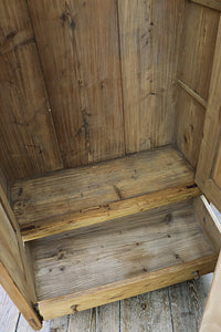🤩 Old, Georgian! Large/ Shallow 2 Door Pine Cupboard-Linen/Larder 🤩