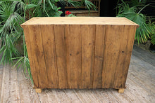 😍 Lovely Shallow Old Pine Dresser Base/ Cupboard/ Sideboard/ TV Stand 😍