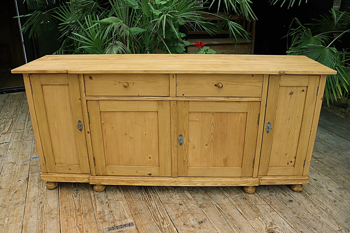 💕 Big! Old 2m Pine Dresser Base/ Sideboard/ TV Stand 💕