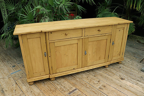 💕 Big! Old 2m Pine Dresser Base/ Sideboard/ TV Stand 💕