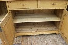 💕 Big! Old 2m Pine Dresser Base/ Sideboard/ TV Stand 💕