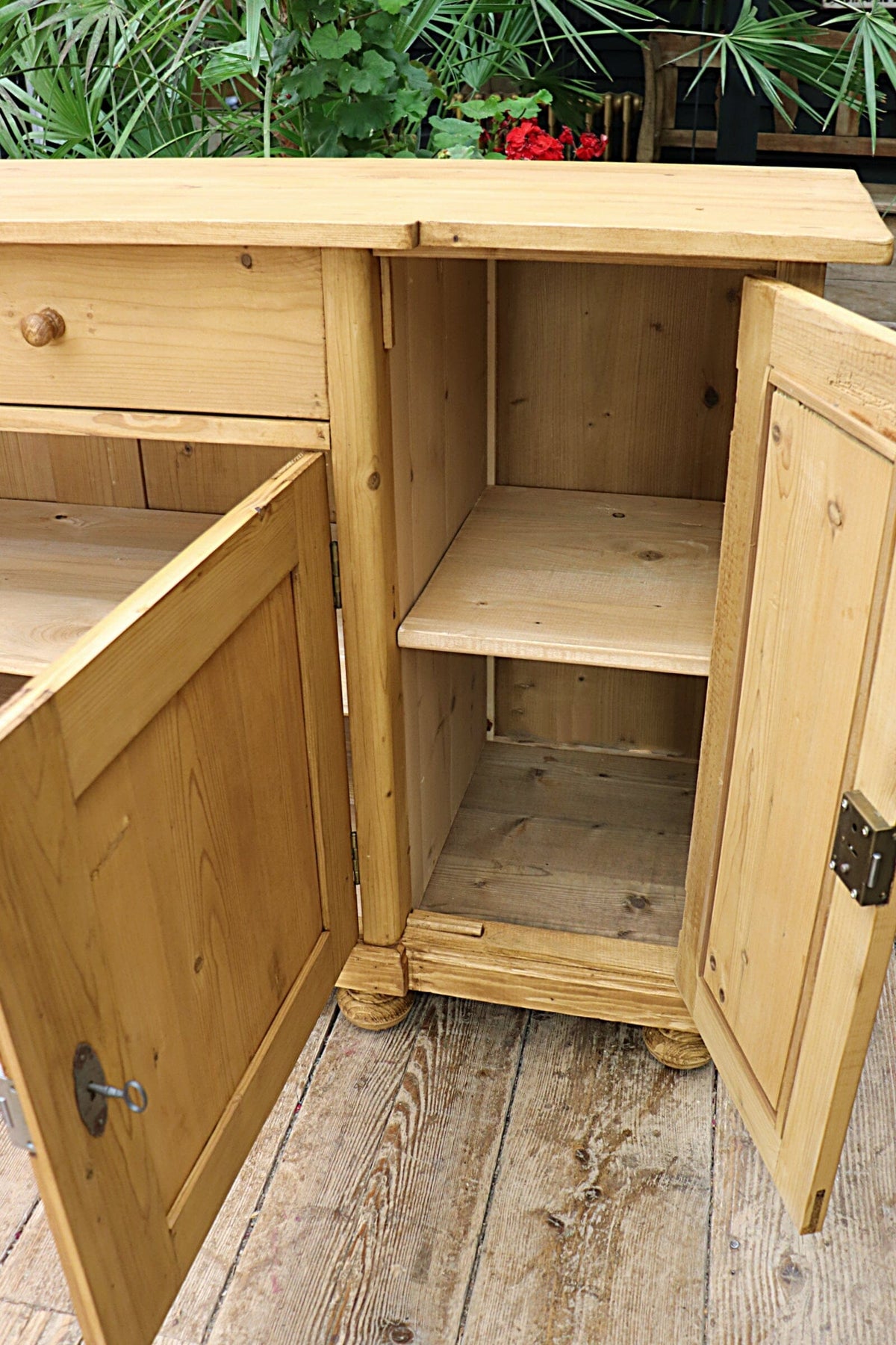 💕 Big! Old 2m Pine Dresser Base/ Sideboard/ TV Stand 💕