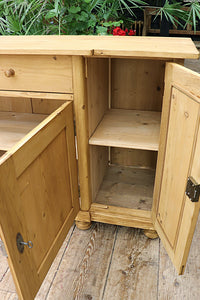 💕 Big! Old 2m Pine Dresser Base/ Sideboard/ TV Stand 💕