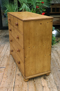 🥰 Fabulous & Quality Old Georgian! Pine Chest Of Drawers/ Sideboard 😍