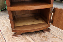 🤩 Superb! Old French Art Deco Marble & Oak Single Bedside Cabinet/ Table 🤩