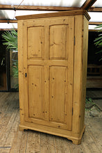 💕 Big!!! Old Antique 19th C Shelved Pine Cupboard-Linen/ Larder/ Food/ Wardrobe 💕