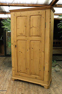 💕 Big!!! Old Antique 19th C Shelved Pine Cupboard-Linen/ Larder/ Food/ Wardrobe 💕