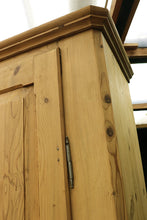 💕 Big!!! Old Antique 19th C Shelved Pine Cupboard-Linen/ Larder/ Food/ Wardrobe 💕