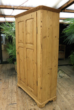 💕 Big!!! Old Antique 19th C Shelved Pine Cupboard-Linen/ Larder/ Food/ Wardrobe 💕