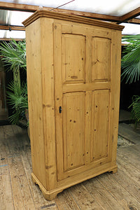 💕 Big!!! Old Antique 19th C Shelved Pine Cupboard-Linen/ Larder/ Food/ Wardrobe 💕