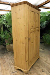 💕 Big!!! Old Antique 19th C Shelved Pine Cupboard-Linen/ Larder/ Food/ Wardrobe 💕