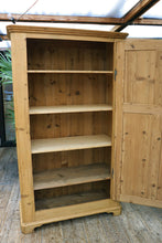 💕 Big!!! Old Antique 19th C Shelved Pine Cupboard-Linen/ Larder/ Food/ Wardrobe 💕