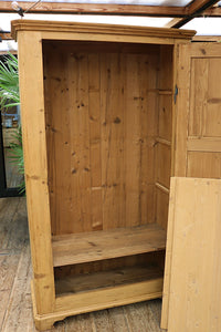 💕 Big!!! Old Antique 19th C Shelved Pine Cupboard-Linen/ Larder/ Food/ Wardrobe 💕