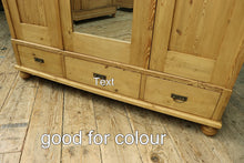 🥰 Quality! Beautiful Old/ Antique Pine Triple 'Knock Down' Combination Wardrobe 🥰