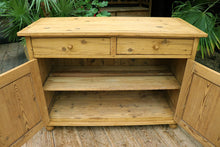 😍 Lovely & Large Old Pine Dresser Base/ Sideboard/ TV Stand/ Vanity 😍