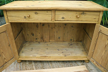😍 Lovely & Large Old Pine Dresser Base/ Sideboard/ TV Stand/ Vanity 😍