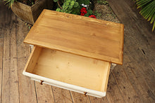 💖 Quality Old Style Pine/ White Painted Chest Drawers/ Bedside/ Sideboard