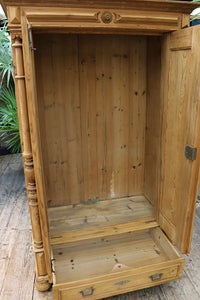 🤩 Superb! Old Pine Wardrobe/ 'Housekeepers' Cupboard-Linen/ Larder/ Food 🤩